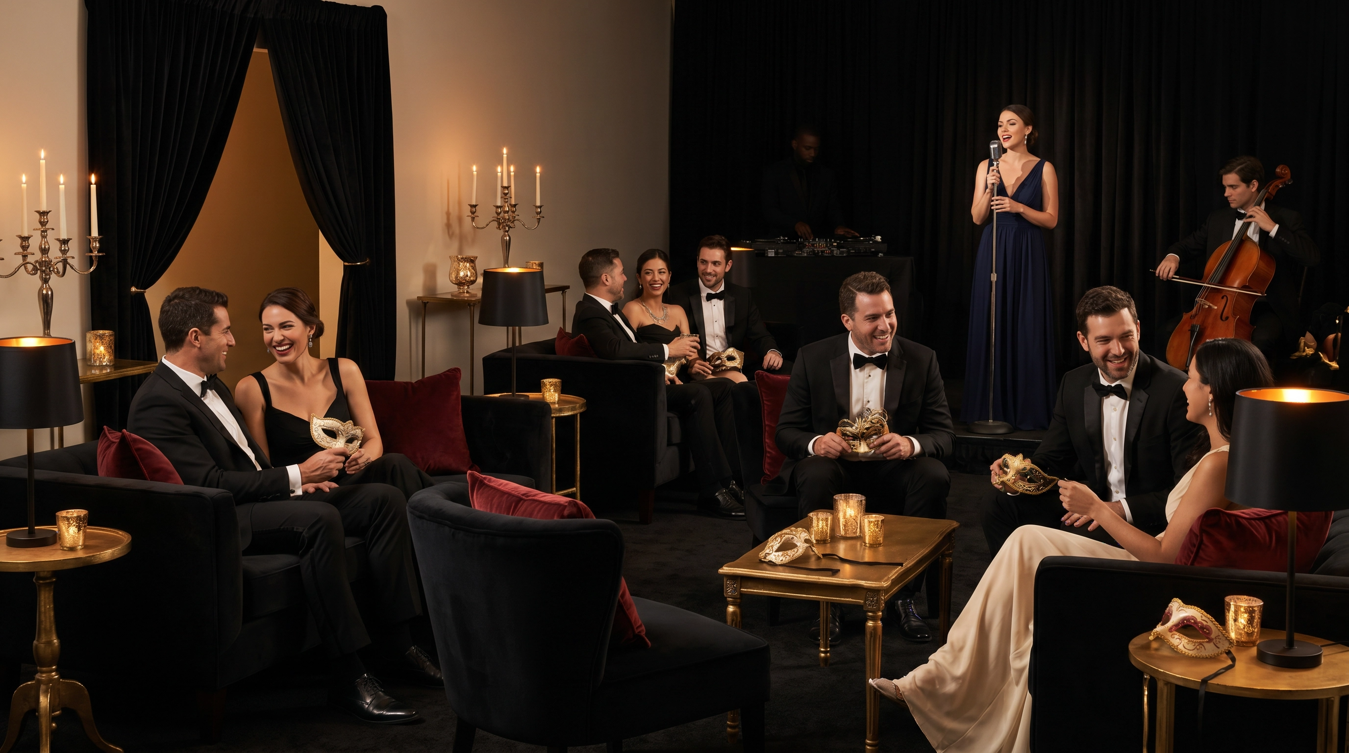 After-dinner cocktails continue at The Hidden Salon Bar.