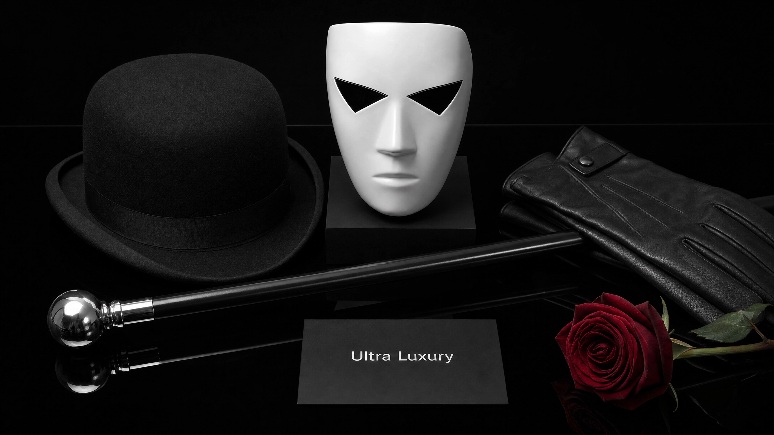 Each Clockwork Accessories set includes the essentials for the evening's masquerade experience.