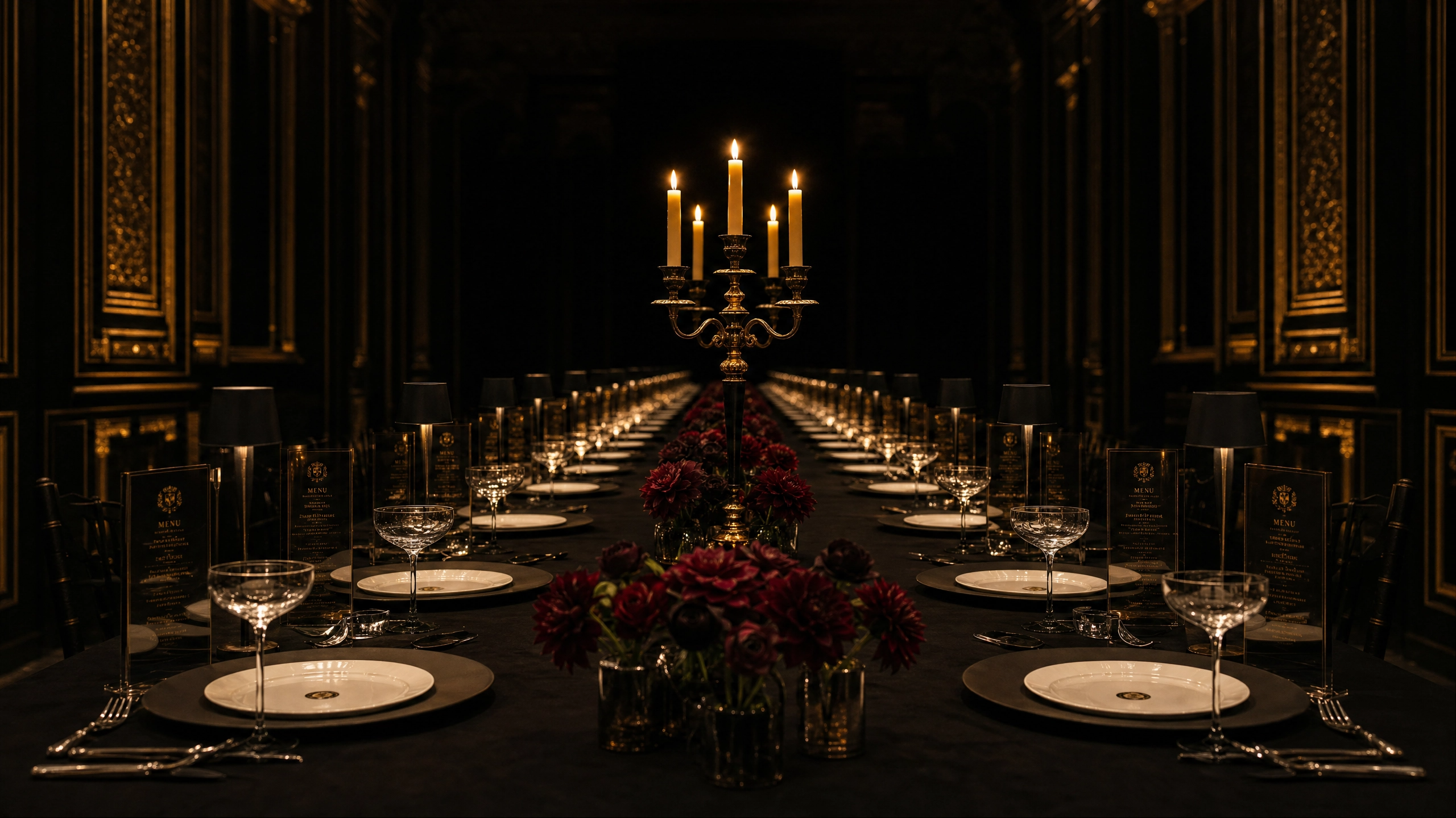 A candlelit banquet awaits at The Black Table.