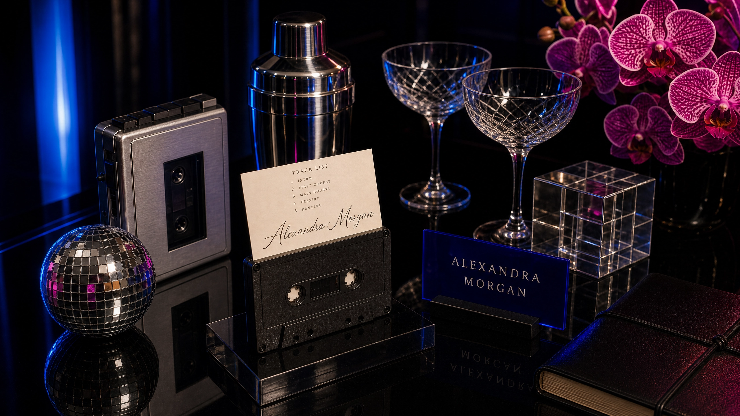 Each guest receives a personalized Cassette Vignette upon arrival.