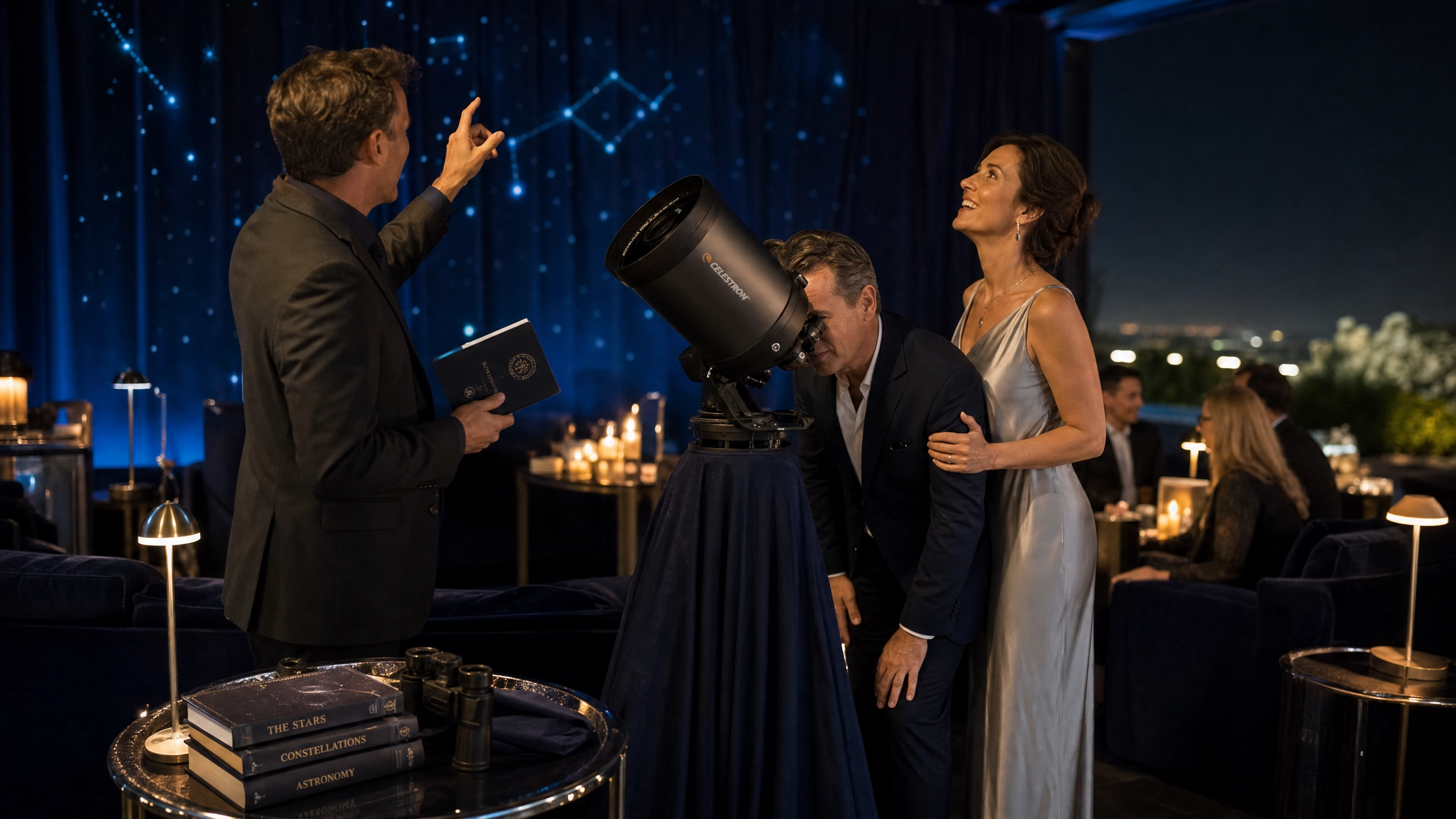 The Telescope Salon brings stargazing into the celebration.